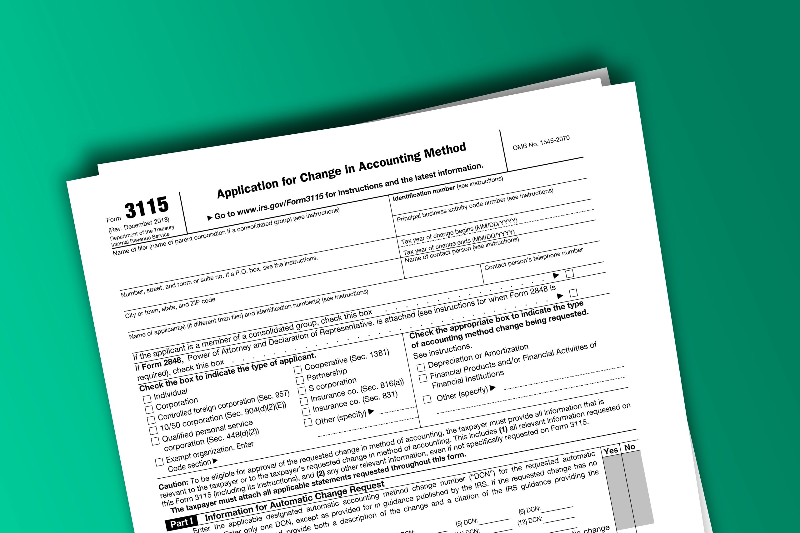 Instructions for Changing Accounting Methods