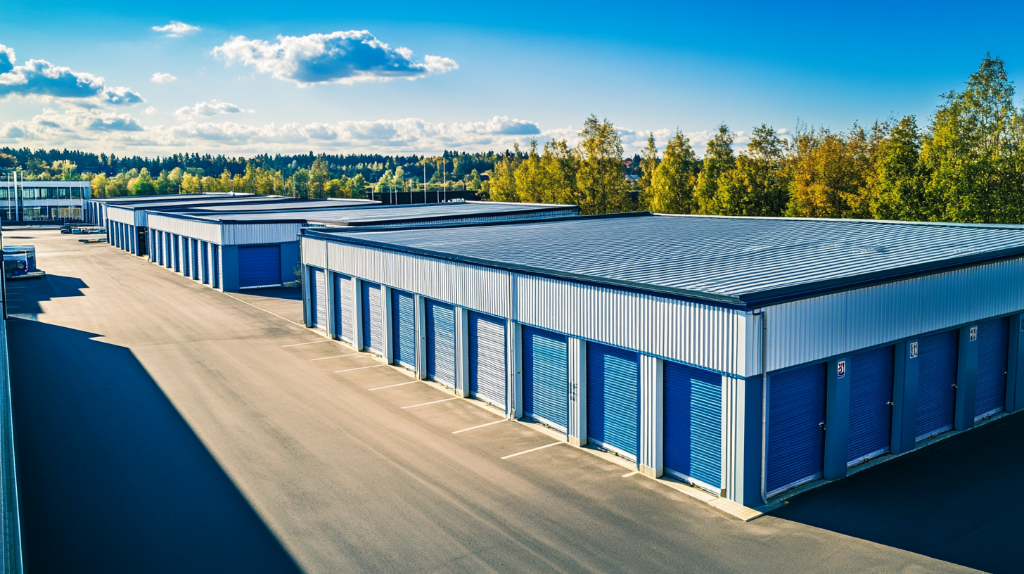Modern self-storage facility