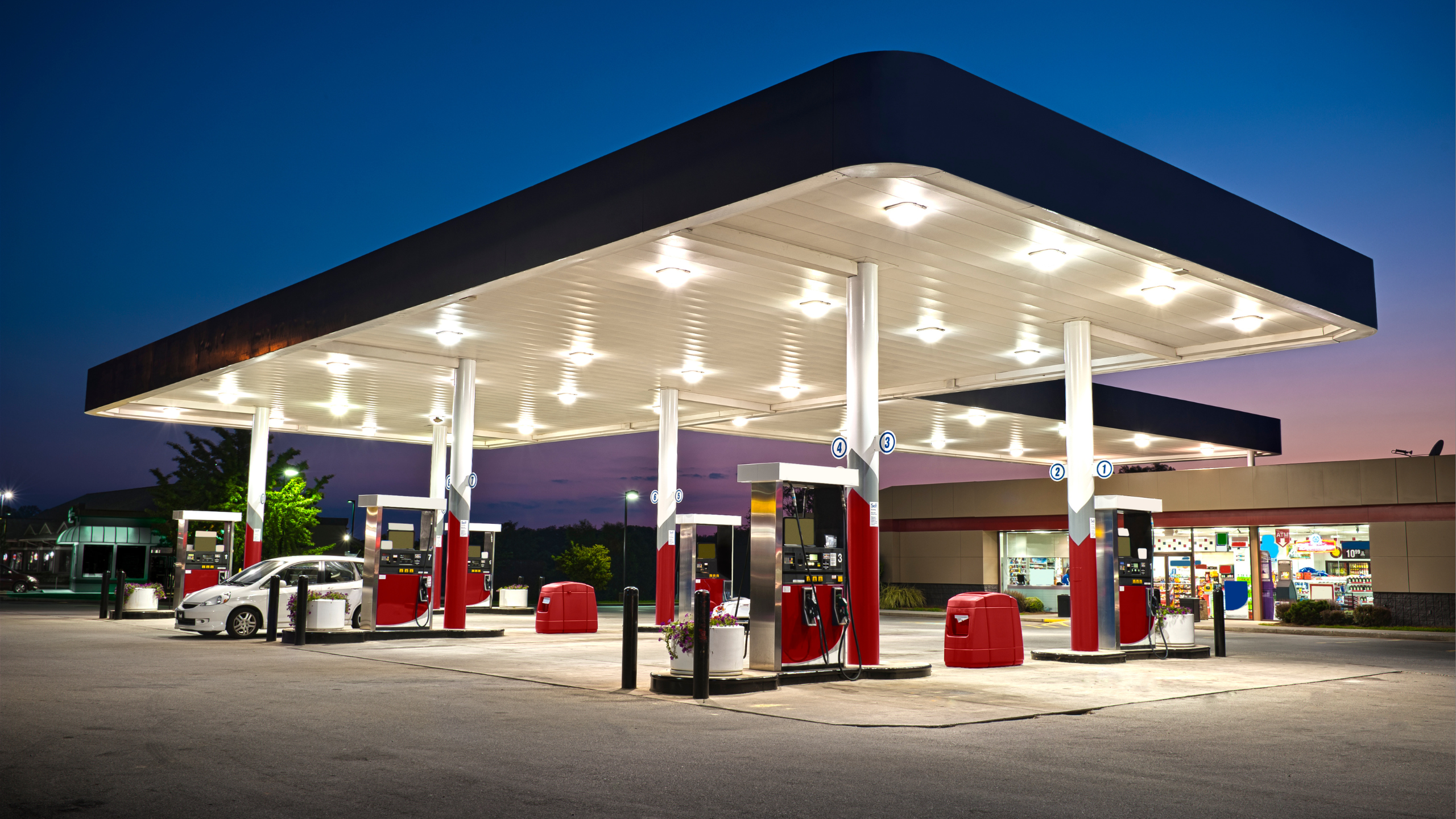 gas station
