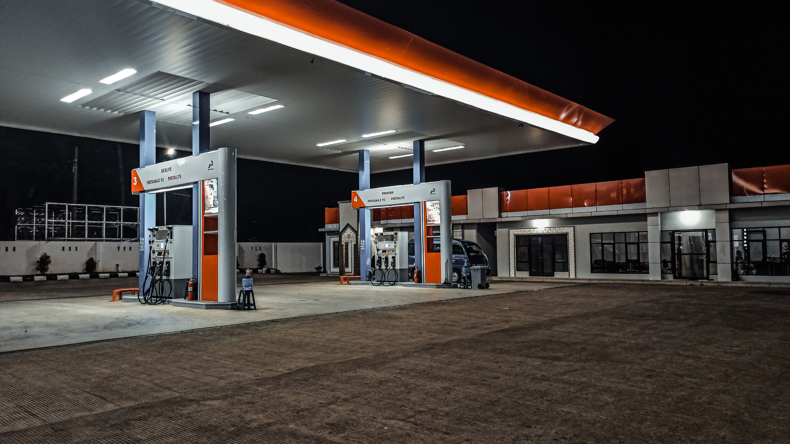 gas station